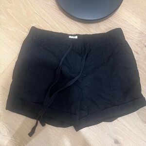 Sleek Black Women's Cargo Shorts